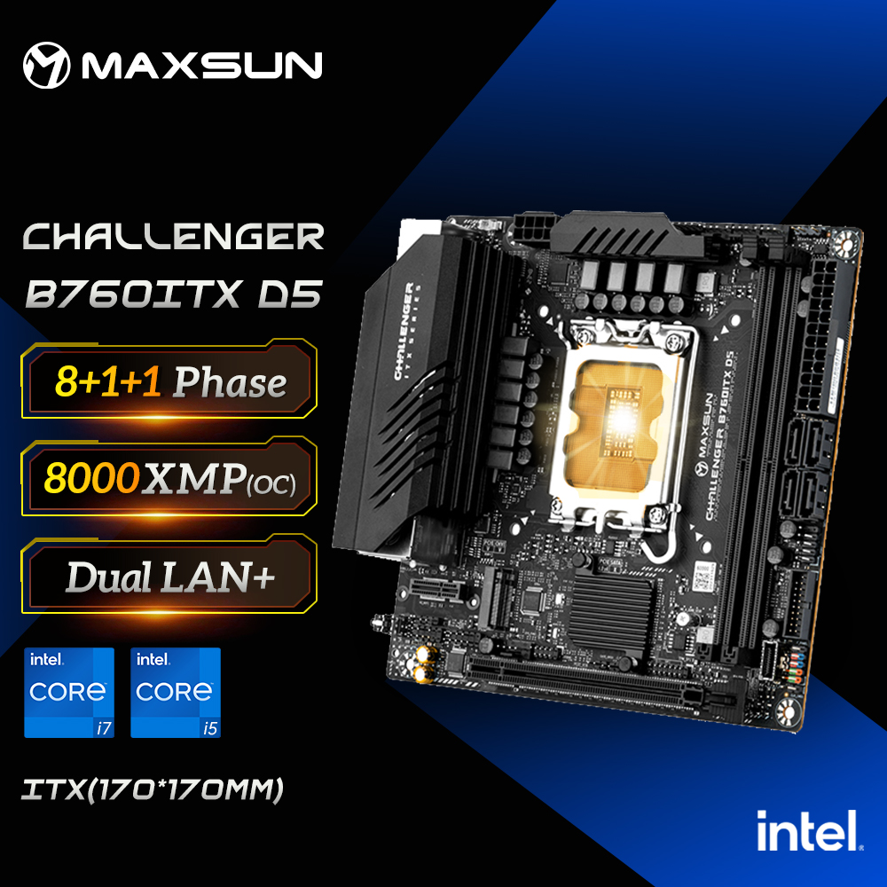 MAXSUN 게임 마더보드 B760ITX D5는 인텔  - Ddr5 64Gb 리뷰 및 가격