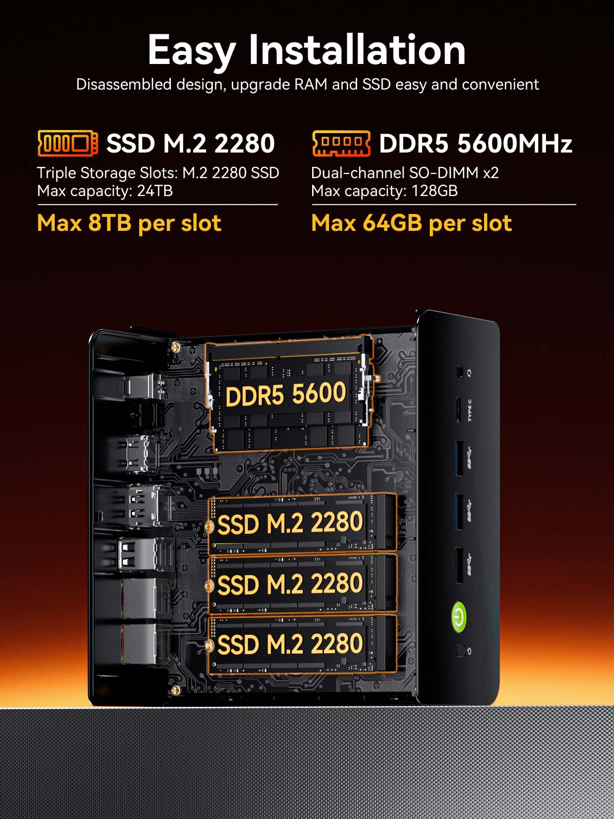 GMKtec K12 미니 PC AMD Ryzen ™   - Ddr5 32Gb 리뷰 및 가격