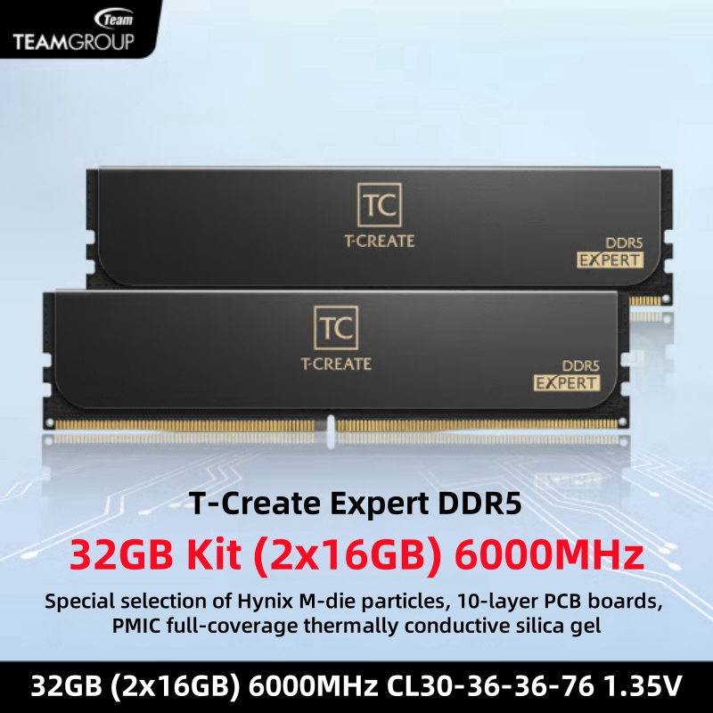 TEAMGROUP T-Create Expert CL30 - Ddr5 6000Mhz 리뷰 및 가격